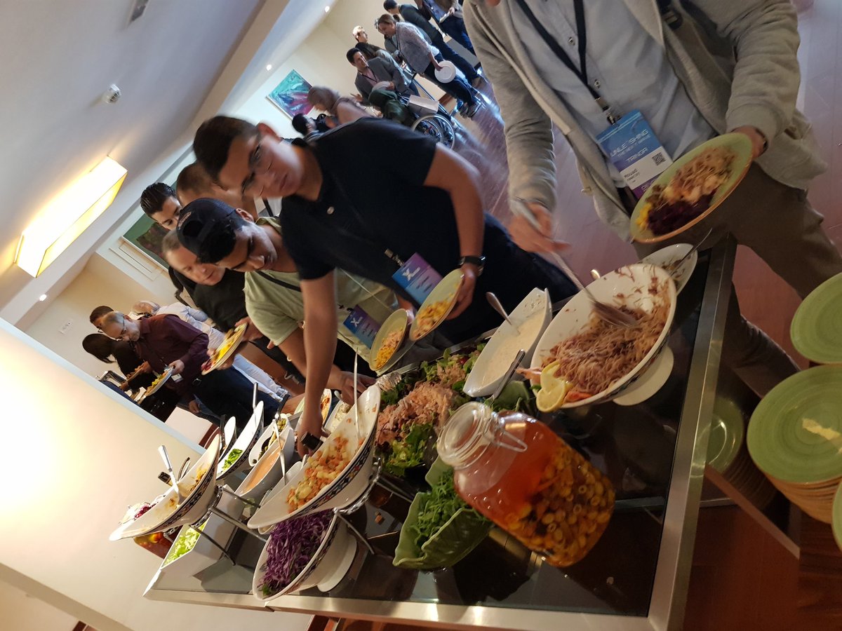 DevoxxMA's tweet photo. Lunch time at #DevoxxMA! No more Sandwichs ! #TheOnlyDevoxxWithoutSandwichs https://t.co/6hyfBoVFQA