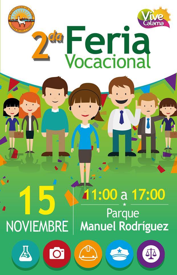 #Calama Participa en la segunda Feria Vocacional que está organizando el <a href="/municipiocalama/">Municipalidad Calama</a> ➜ goo.gl/SqoDvU