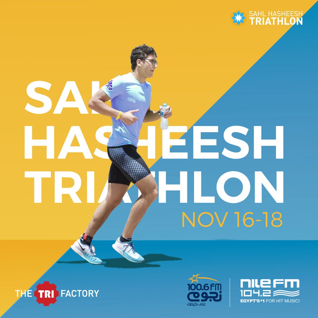 NileFM's tweet photo. Get your training shoes ready for #TheTrifactory's #SahlHasheeshTriathlon this November 16th to 18th!
#ThisIsEgypt #Swimming #Cycling #Running #Triathlon https://t.co/gWJcaq3SHD