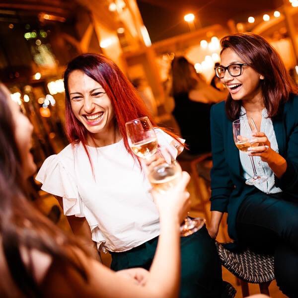 Every Tuesday, ladies ca pick up 3 feee glasses from 6-10pm as well as 50% off the menu 🙆🏼‍♀️🍹 #qwertydxb