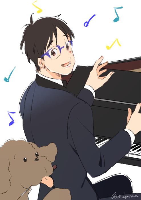 勝生勇利 「ユリコンまであと少し? 」|アメダのイラスト