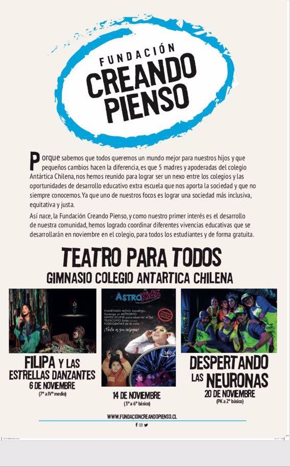 #Panoramas Conoce las actividades que la Fundación Creando Pienso tiene preparado para el mes de noviembre ➜ goo.gl/bhGU8E