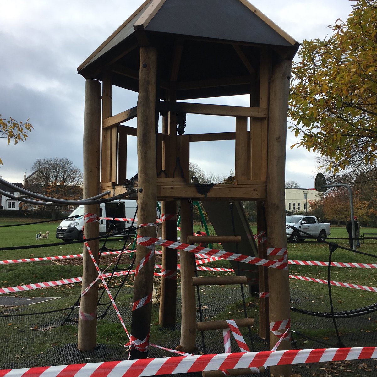 If you have any info to help us identify vandals who started fire in VPF yesterday please contact us urgently or call 101.  So sad 😞
