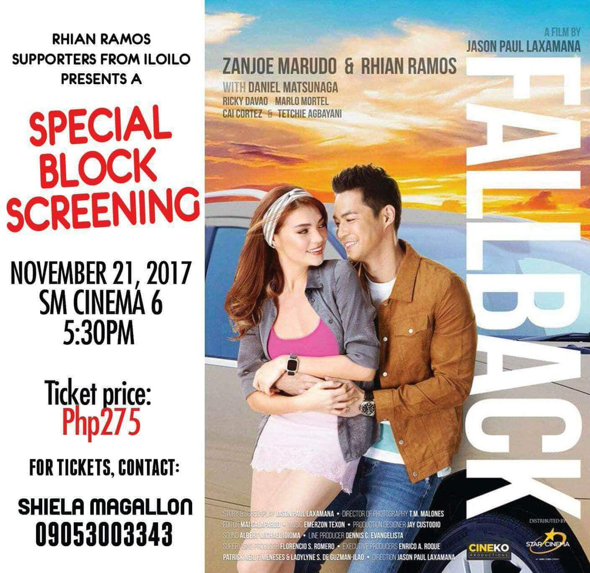 bethmfrancisco's tweet photo. @sugarkeysis @CybeRhians @whianwamos Please see poster for details. Thank you. Magsama ka para masaya... 😊 https://t.co/7ZYqqcos5l