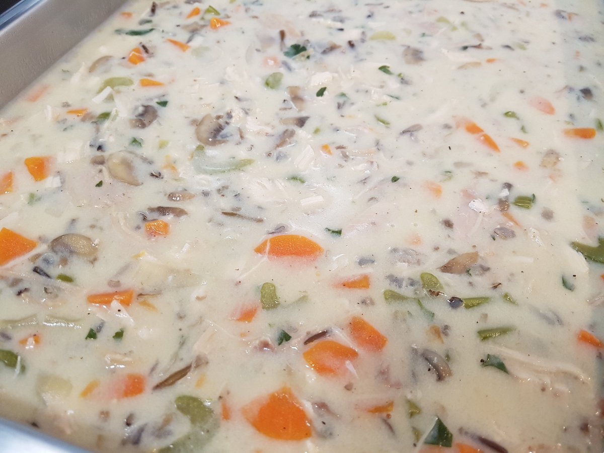 Packaged up a super thick and tasty batch of my Creamy Turkey &amp; Wild Rice soup lastnight.  Boasting super rich flavors of my homemade turkey broth, turkey, veggies, wild rice from <a href="/wildriceguy/">Wild Rice Guys</a> and seasonings.  This wknd at <a href="/MarketRegina/">ReginaFarmersMarket</a> #yqr #homemade #soup #fromscratch #turkey