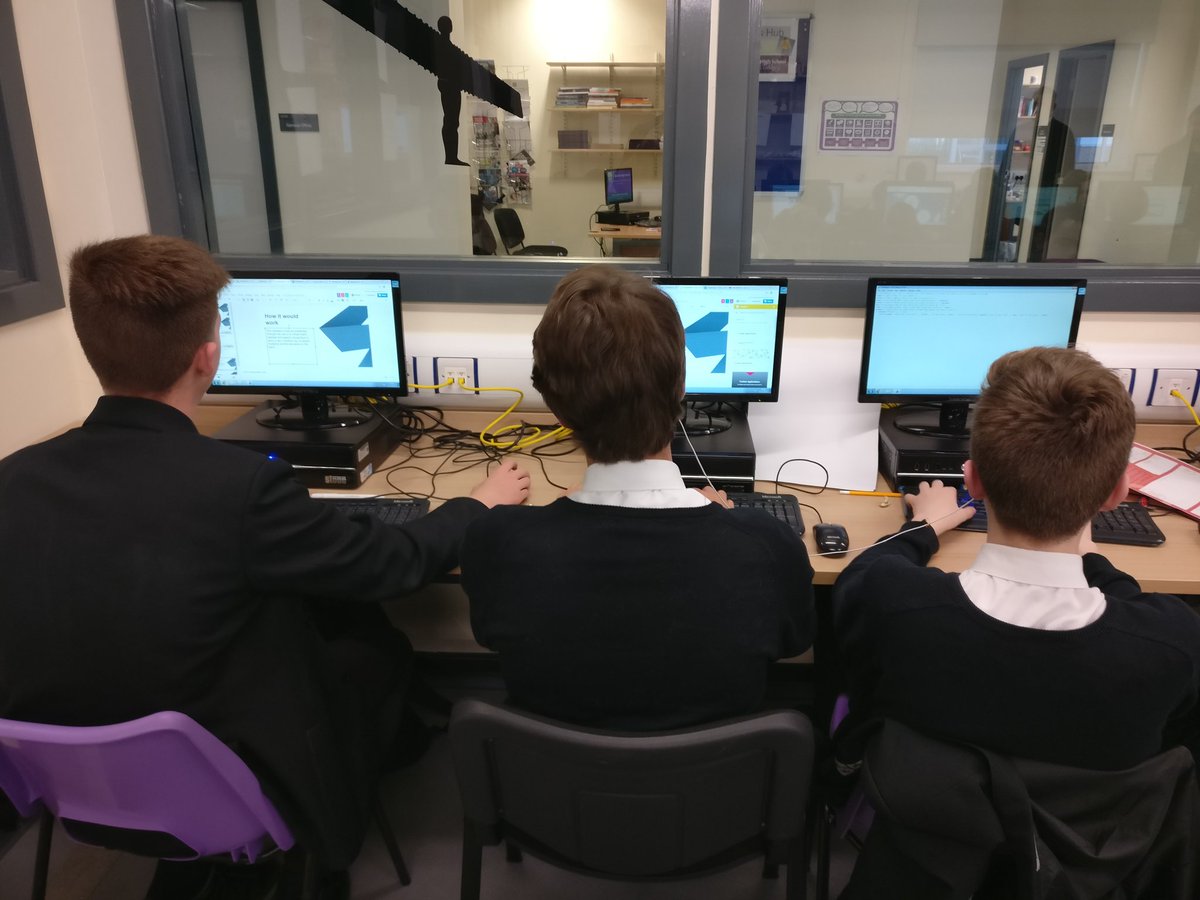 enigmaint's tweet photo. Students from @MardenICT collaborating and working hard on their @BIMADDay challenges ahead of this afternoon's pitches. #digitalday17 #digital https://t.co/25qOWZgQnL