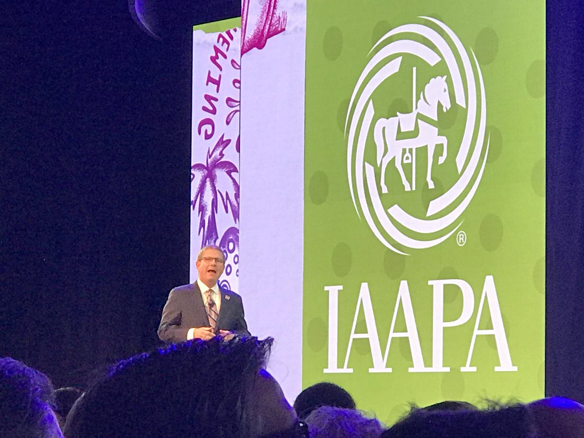 tigges's tweet photo. Paul Noland IAAPA CEO opening #IAE17 https://t.co/yozoOBaHmx