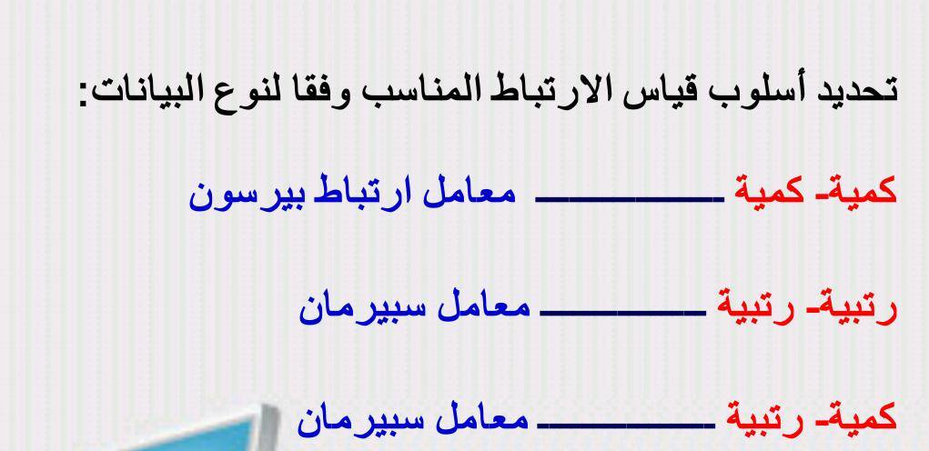 SpssProf's tweet image. تحديد اسلوب قياس الارتباط المناسب وفقا للبيانات
#احصاء