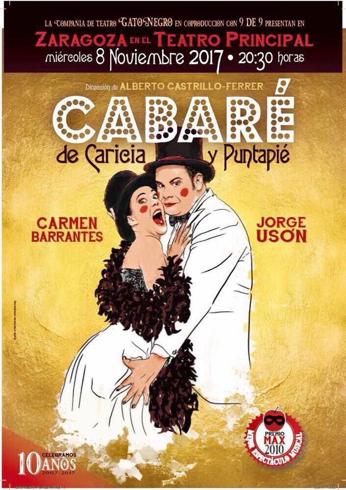 perdidateatros's tweet photo. #CabarédeCariciayPuntapié,despliegue de talento aragonés,Premio Max 2010,d aniversario en el @TeatroZgz,por @Nuevedenueve y @GatoNegroTeatro,con dirección de @CastrilloFerrer y unos enormes @JOR_USON y @labarrantes ¡Maravilla! #GrasiasSinseras👏🏻 #ZgzMola
https://t.co/eXFbXg4kiq https://t.co/Lzbn6iO2vo