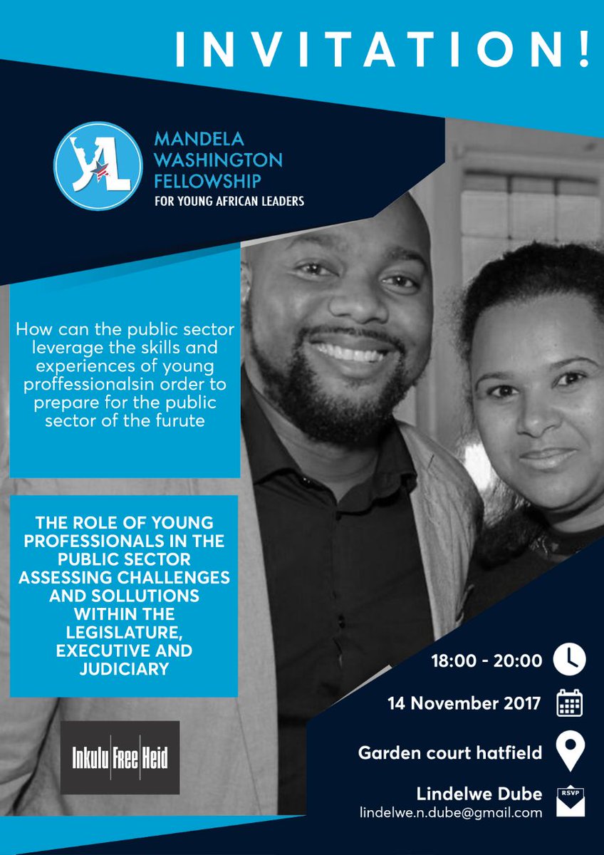 We looking forward to hosting this event tonight! Come join us at Garden Court, Hatfield (Corner End and Pretorius street)