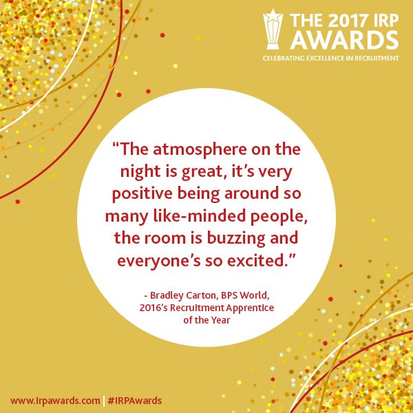 IRPAwards's tweet photo. Doesn't this sound great? There are a limited number of tickets still available for the big #IRPAwards night on 6 December. Don't miss out on snapping them up before they're gone > https://t.co/CXP6dZlKqi https://t.co/oNd06L1cFk