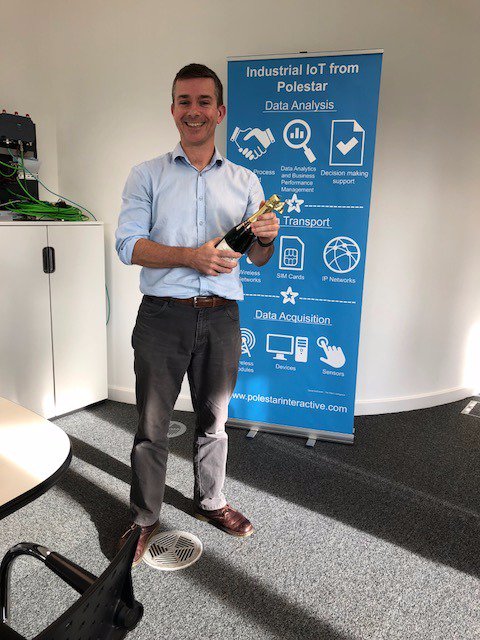 polestar_iit's tweet photo. We turned 20 a few weeks ago! Here's a photo of our Managing Director @juliansmith popping the cork on a bottle of champagne! You can read more about Polestar over the last 20 Years here: https://t.co/vJRl27lOtR https://t.co/BKT8GN6XwL