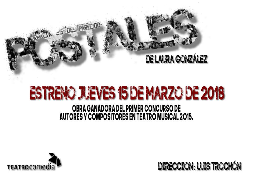 teatrocomediaok's tweet photo. Próximo estreno de "POSTALES" en Teatro Comedia. 
Una obra de Laura González, dirigida por Luis Trochón, basada en el proceso pre-dictatorial del Uruguay del 73'.
Estate atento... https://t.co/1bN2nhYwZ9
