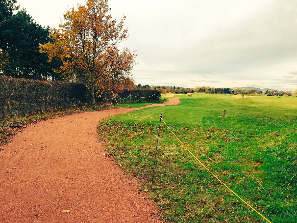 Berry97's tweet photo. One Winter project just about complete! #Straththyrum 12th pathway construction before and after! #teamwork @TheHomeofGolf https://t.co/v1XiO2Hdww