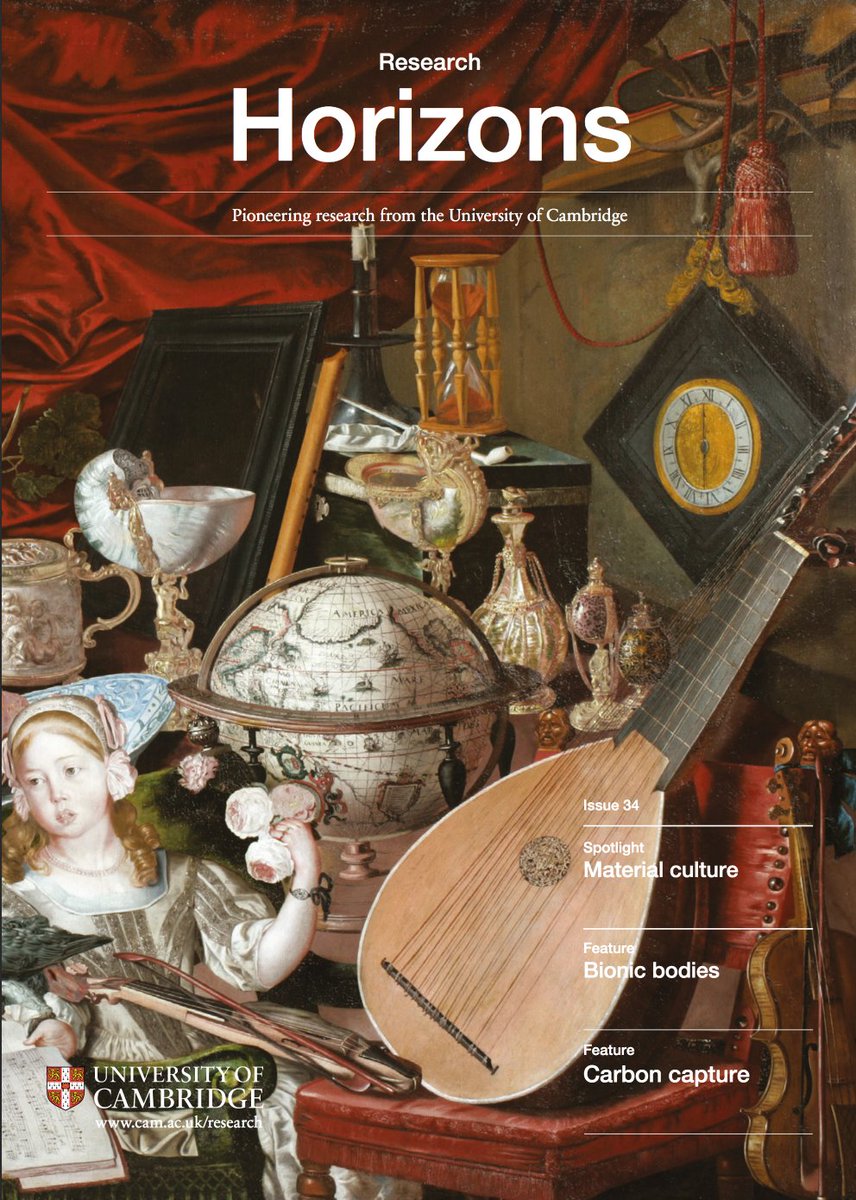 AnnieThwaite's tweet photo. Hey #twitterstorians! Check out the latest issue of @Cambridge_Uni's 'Research Horizons', which spotlights #materialculture. There's also a wonderful nod to curious objects and @CambridgeThings - https://t.co/m9FHGO6RSN https://t.co/7DKvdi3Q4X