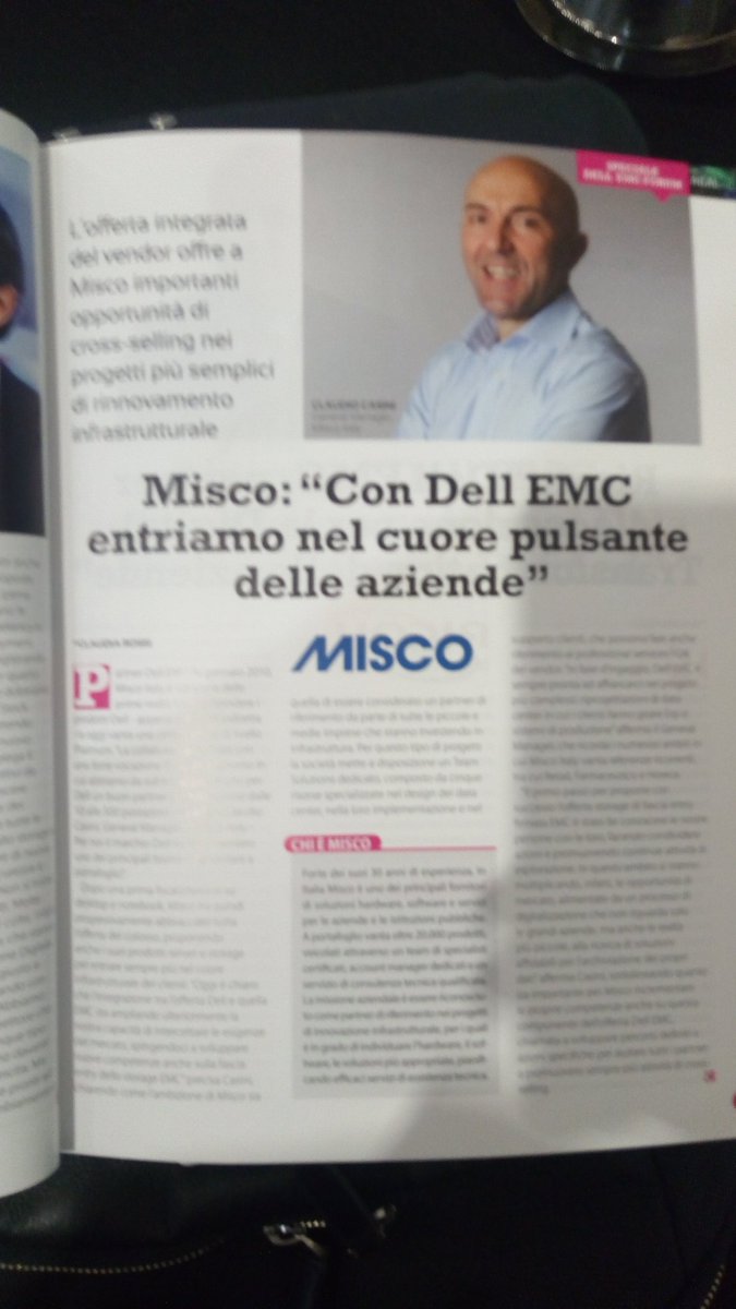 channelcity's tweet photo. Claudio Casini, Misco Italia. Con DellEMC nel cuore pulsante delle aziende #DellEMCForum
#DigitalTransformation https://t.co/bC3sbF70mU