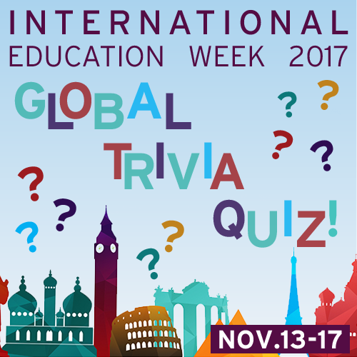 SmithGlobalBiz's tweet photo. Test your trivia skills online or in-person today with #GlobalTrivia! Play a round of trivia online or check out the trivia game in the atrium of @SmithSchool today from 12-1 p.m. https://t.co/pxDh5l3iz2 #IEW2017 #UMD https://t.co/HHyKFTWh4F
