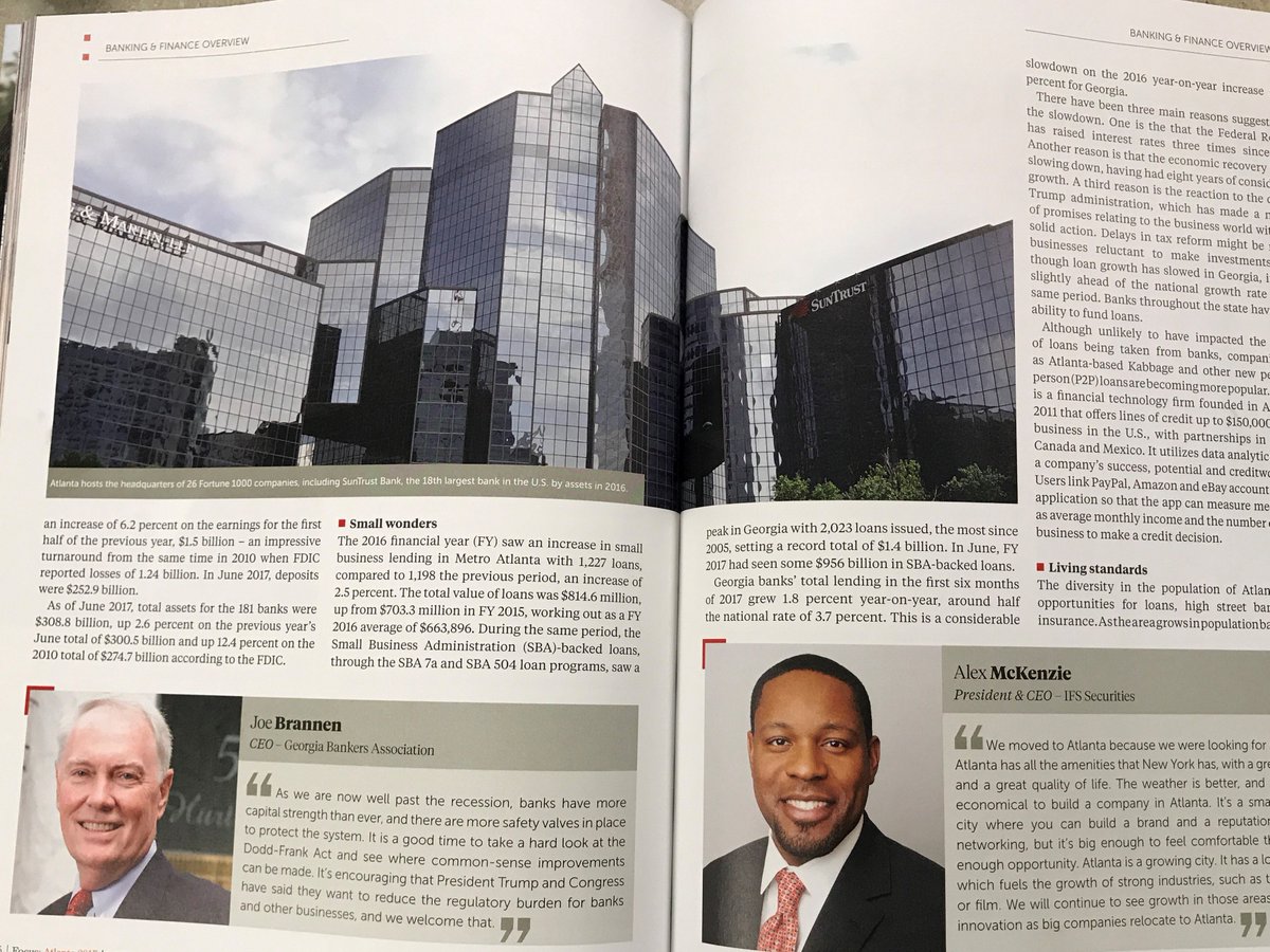 IFSSecurities's tweet photo. IFS President &amp; CEO Alex McKenzie is among the prominent industry leaders featured in the just-published, annual edition of @FocusAtlanta that reviews the business climate of the city and analyzes the area's top industries. https://t.co/iS8XXDkiCT