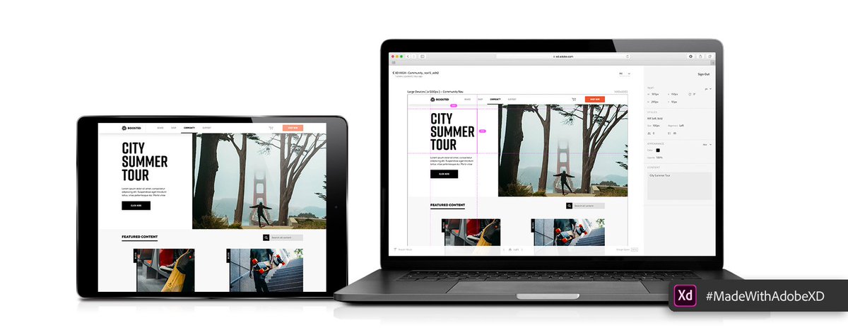 AdobeXD's tweet image. We just rolled out Layout Grid, Design Specs (Beta), JPG export, and more in #AdobeXD. More on what's new: adobe.ly/2hzx44H
