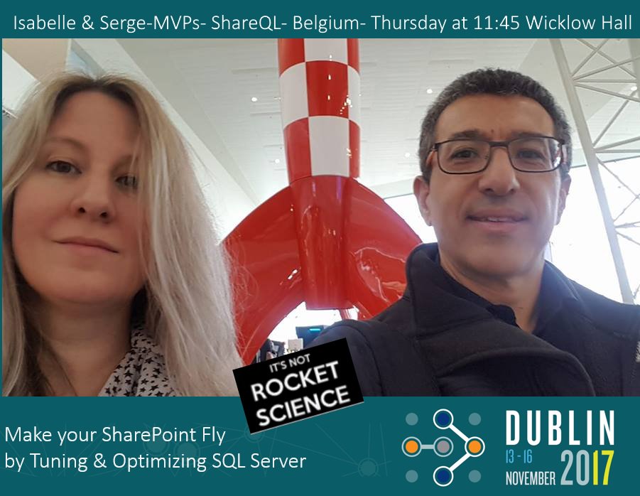 thesqlgrrrl's tweet photo. Is your SharePoint Farm sluggish? Attend our session to see how fixing the SQL part can boost your farm. Your DBA probably should know this...You too. We bring a SharePointer and a DBA on stage. #ESPC17 #ShareQL https://t.co/X9VtVoMWSR