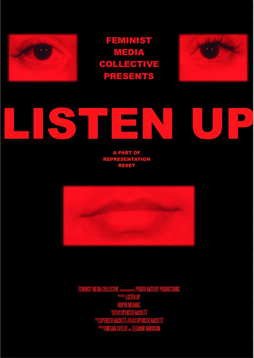 FeministMediaCo's tweet photo. Some new #posters for #Representation_Reset #Germ #ListenUp #whyineedfeminism #art #womeninfilm #feminism #feminist #experimentalfilm https://t.co/sFaROhbFdz