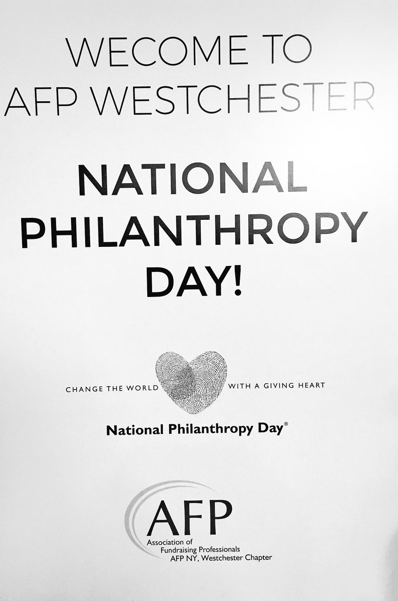 nonprofitnyJOIN's tweet photo. At @AFPWestchesterโs National Philanthropy Day. Great speakers, great organizations. #NPD17 https://t.co/nbkp5mVuV1