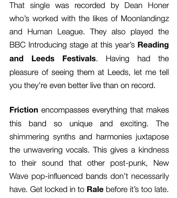 Some very kind words about our new single ‘Friction’, which is one of <a href="/freshnet/">Fresh On The Net</a>’s ‘Fresh Faves’ this week. Read @empilbeam’s review and listen here 👉🏽 freshonthenet.co.uk/2017/11/faves2…