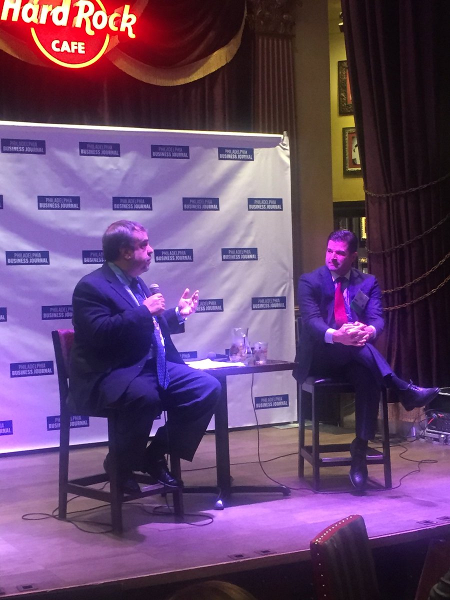 PHLBizEvents's tweet photo. @PHLBizJGeorge delivering a power interview with @sixers  CEO @ScottONeil #itrn #TrustTheProcess #nba https://t.co/hcE9BX8B41