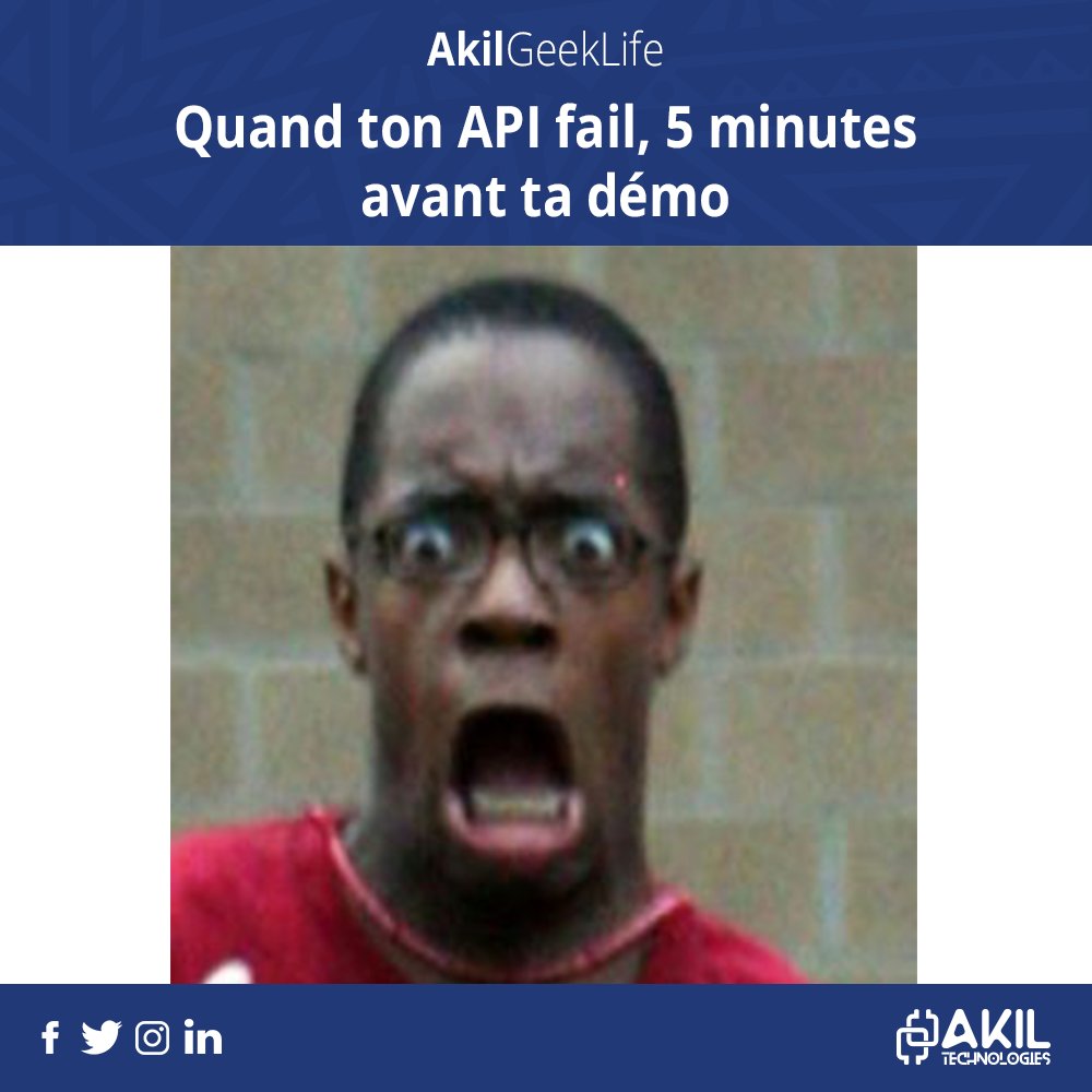 akiltechnologie's tweet photo. Avouez que cela vous ai arrivé au moins une fois 😂😂
#AkilGeekLife
#AkilGeek
#AkilTechnologies
#AkilDev
#AfricanTech
#CivTech https://t.co/SECEQDEVrA