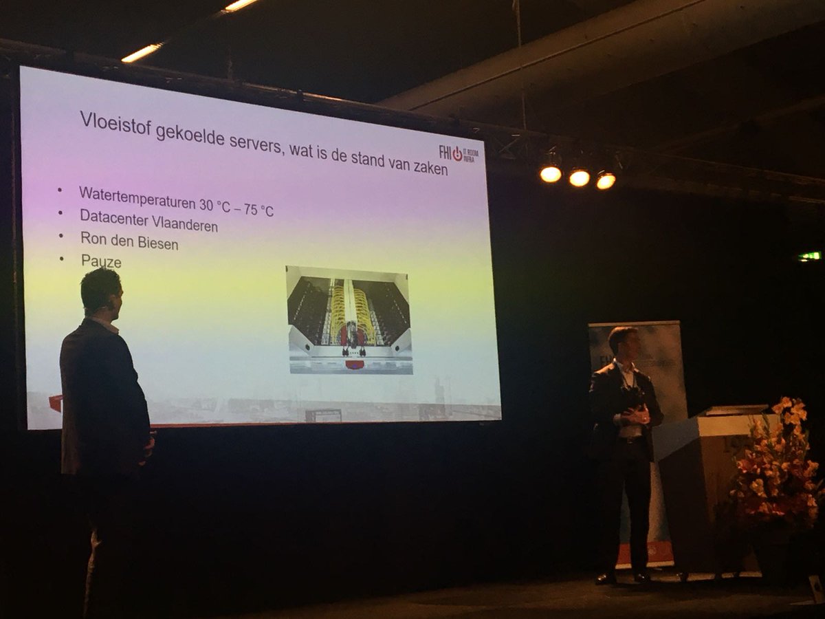 Asperitas_IC's tweet photo. Great to see the #liquid cooled #datacenter topic at the @ITRoomInfra event! Thanks Ron den Biessen from DC Vlaanderen for covering the topic and us. #DatacenteroftheFuture https://t.co/cpkNKnFP2A
