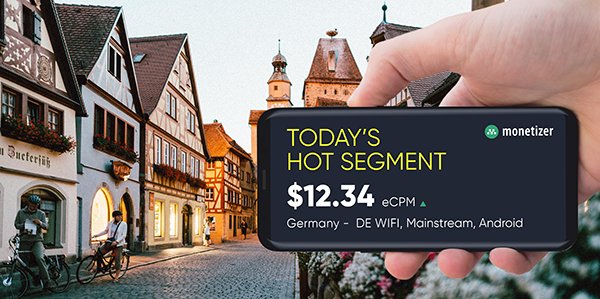 Monetizer_'s tweet photo. Check out Germany in today's trending Segments! 🙌 🙌 🙌 https://t.co/0arIPffVDE
