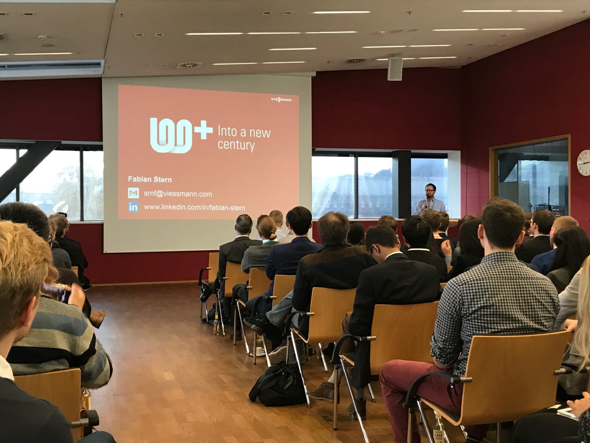 Viessmann's tweet photo. #Viessmann als Hauptsponsor der #atec17 - Fabian Stern, Leiter Innovationsmanagement spricht darüber, wie #Innovationsmanagement in einem #Familienunternehmen aussieht und funktioniert. #atec2017 #atec #aachen #entrepreneurship #innovation https://t.co/EQ1gSsFGbb