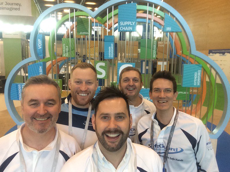 Safeguard_Globl's tweet photo. First day at #WDayRising Barcelona and one excited team! Stop by booth 407 and say hi! #SafeGuardWorldTour https://t.co/HL84zeCkHj