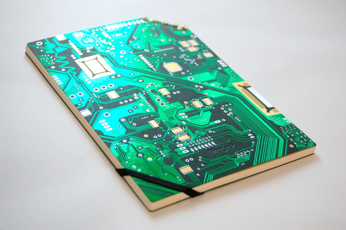 拡散希望 】 『#ナスカの電子回路』 のグラフィックがノートの表紙全面 