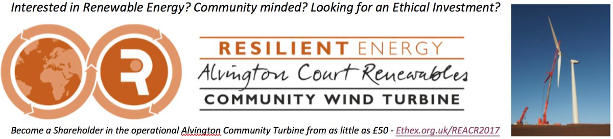 consultancycoop's tweet photo. Great chance to invest in an existing wind turbine - Alvington Court Renewables #coops #communityshares #comshares https://t.co/cg2CAniWWk https://t.co/jT8XuMQMZ5