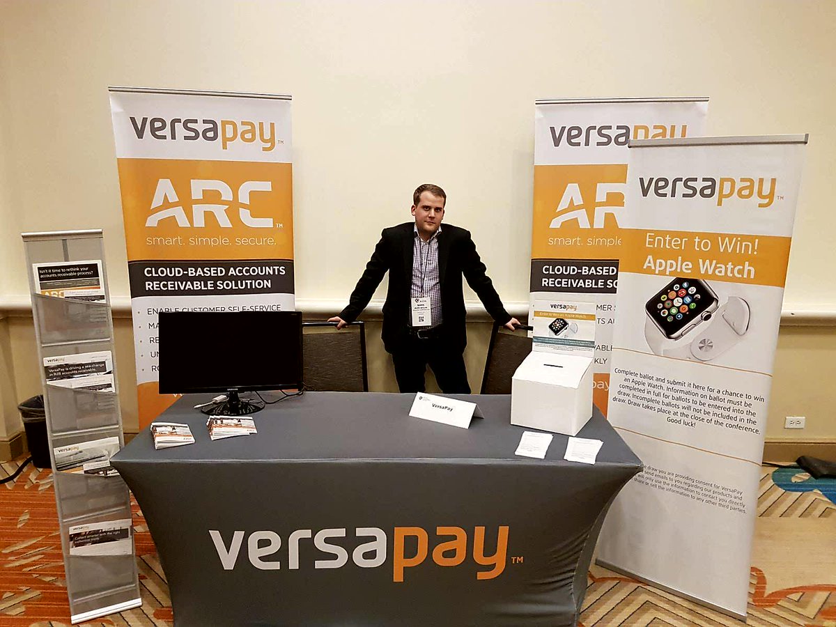 Versapay's tweet photo. How can you meet the demands of the your future digital clients? Come by booth #7 @AICPAconfs to find out.. A free Starbucks card awaits. https://t.co/XmvLeLr5rr