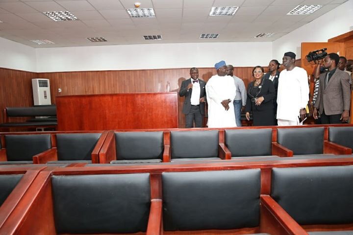 nijikazeem's tweet photo. At The Commissioning of Combined High Court and Magistrate Court Complex; The Olusola Thomas Court House, Badagry on Thur, 9th Nov, 2017 https://t.co/h5miAjGZLS