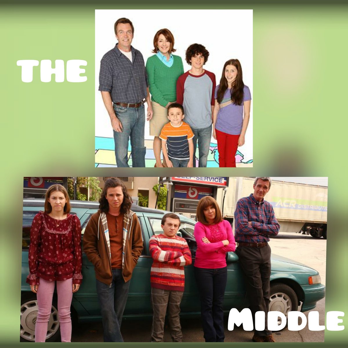 TefiDeLeon's tweet photo. Como han crecido ๐
#TheMiddle
#UnaFamiliaModelo
#FrankieHeck #PatriciaHeaton
#MikeHeck #NeilFlynn
#AxlHeck #CharlieMcDermott
#SueHeck #EdenSher
#BrickHeck #AtticusShaffer https://t.co/o0hm4PhxjJ