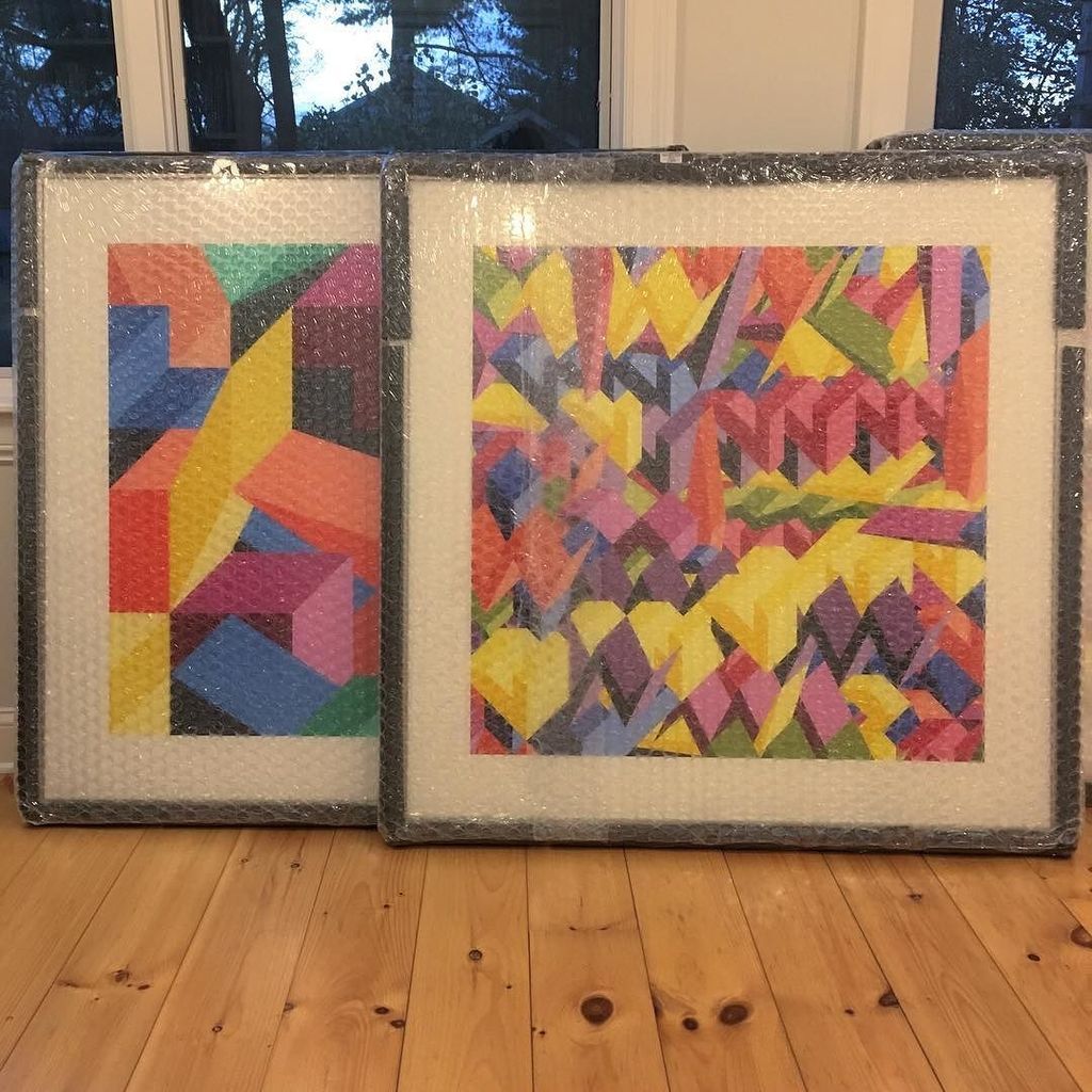 AdamDailyArtist's tweet photo. A pair of paintings for #scopemiami2017 #scopeshow #miami #artfair #abstractart #geometry #contemporaryart #painti… https://t.co/X08NqXtI5z https://t.co/5BS8TSOngK