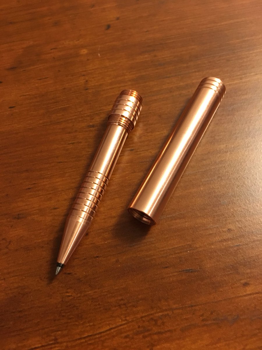 Dilley_Esq's tweet photo. This new @kickstarter pocket pen is amazing. From @VisionMetalDesign. Machined from copper. #LP5EDC #EDC #penaddict #EverydayCarry #PocketPen #PenAndPaper #StorySupplier
⬇️ 40% off ⬇️
https://t.co/TVDKdL6HvQ https://t.co/mnKzSBcZm1