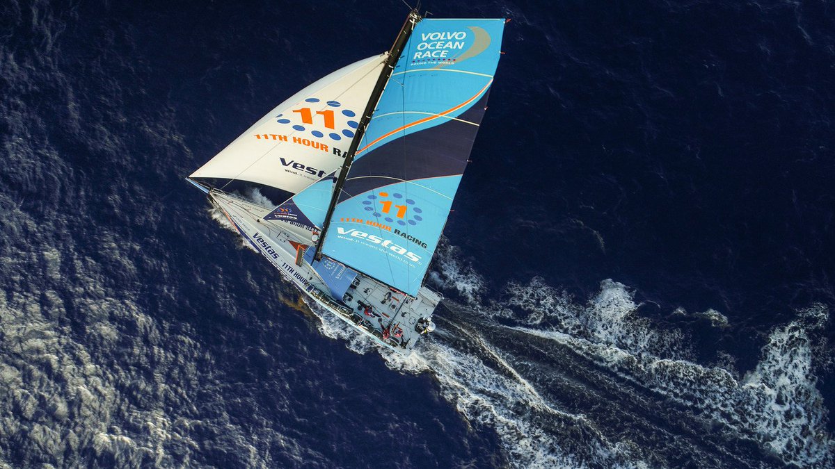 theoceanrace's tweet photo. Drone aerials from the mid-Atlantic 😍 
We love this unique perspective of the boats 👀 https://t.co/yweigV7mEI