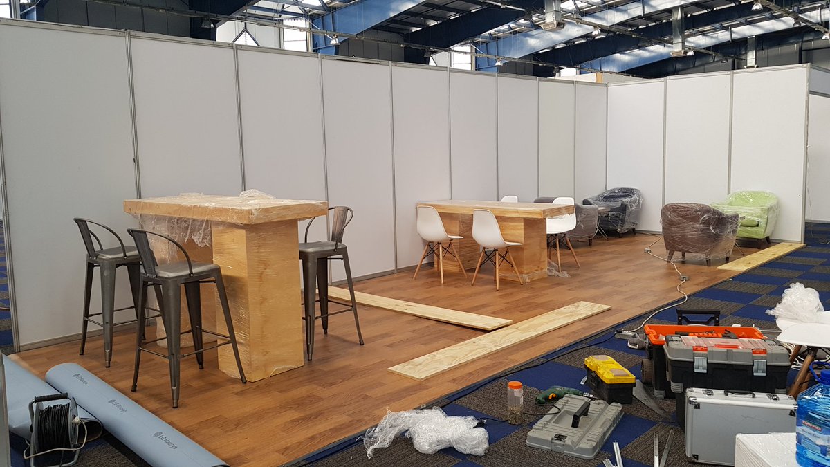 NativeEventsBW's tweet photo. Mock up before we go up... #excitingmoment #expostall https://t.co/QJyrTyulUs