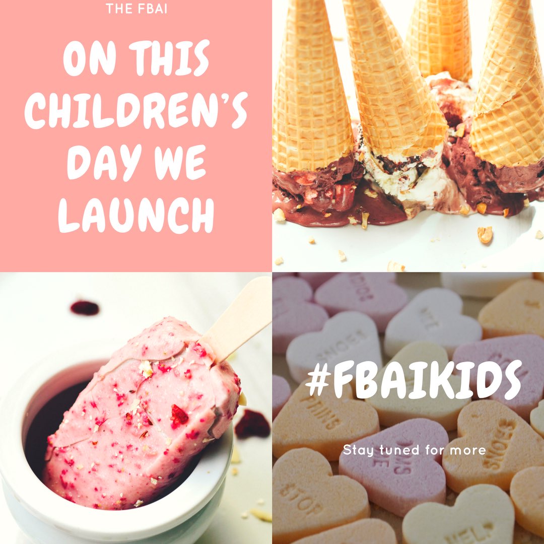 thefbai's tweet photo. On Children’s Day we launch #FBAIKids ! #staytuned #notjustfood
@salloni @baketitude @artyananya @AsmitaMadhu @amitsarda @joyfultravelpie @2blissofbaking @chefanees @meghasarin @sankalpfoodie @Hoppingfoodie @_ShriBala @Nainasrecipes @NGKids @VoiceIndiaKids @ShitalKakad https://t.co/NvUMDNY2Go