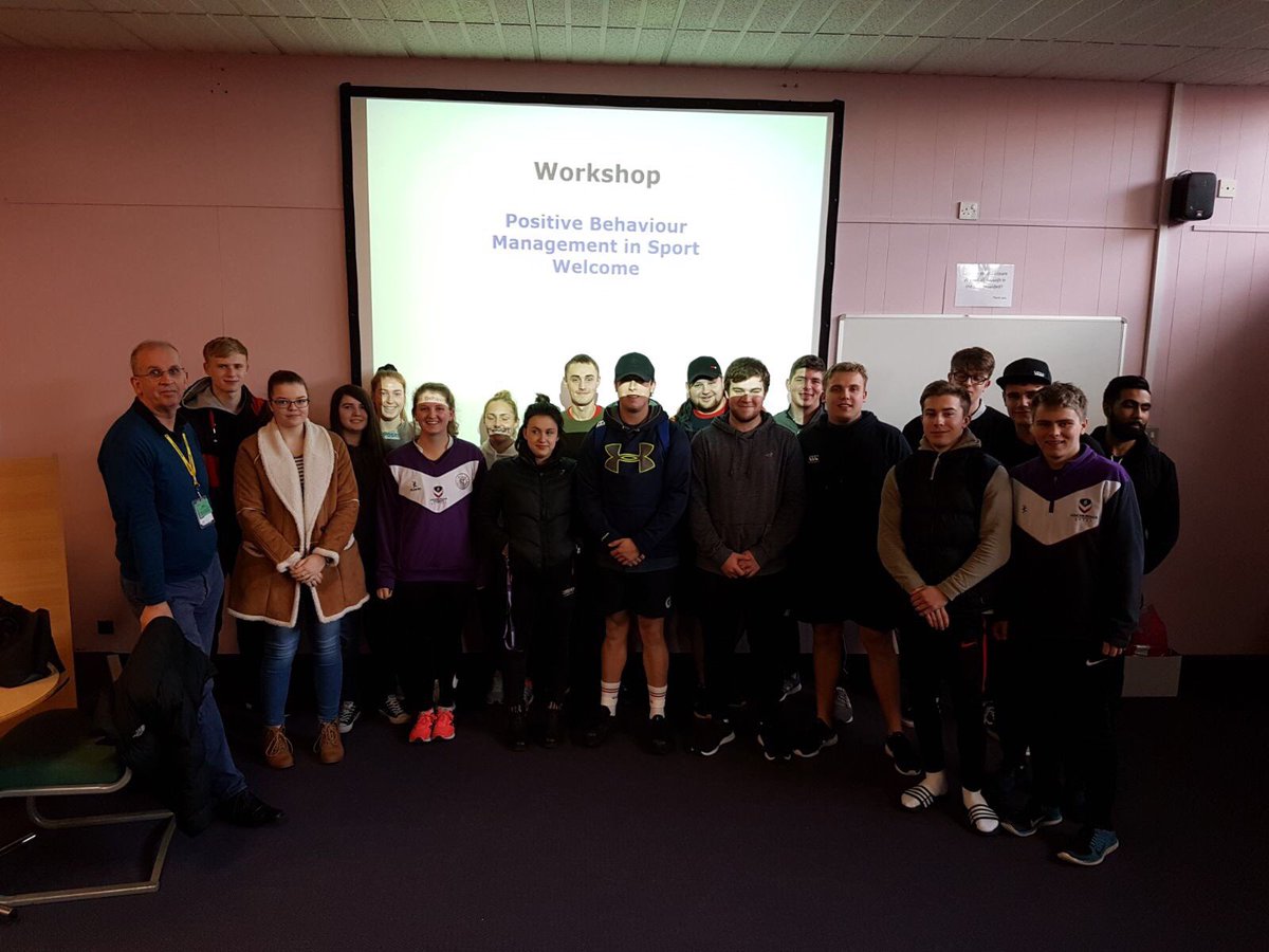 LouCollHESport's tweet photo. Some of our coaching placement students who attended the positive behaviour management workshop today. Thank you to @SportStructures for a great course! https://t.co/INXy7u1xNy