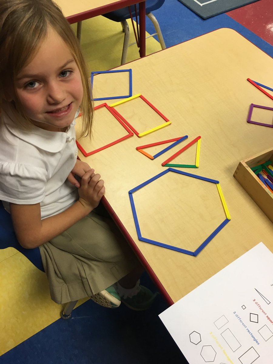 oakes6debbie's tweet photo. Making 3 d shapes with angle legs in Miss Monique/Caroline’s k room @hickeytrit #TrinityLearns https://t.co/qiYeqv6SWs