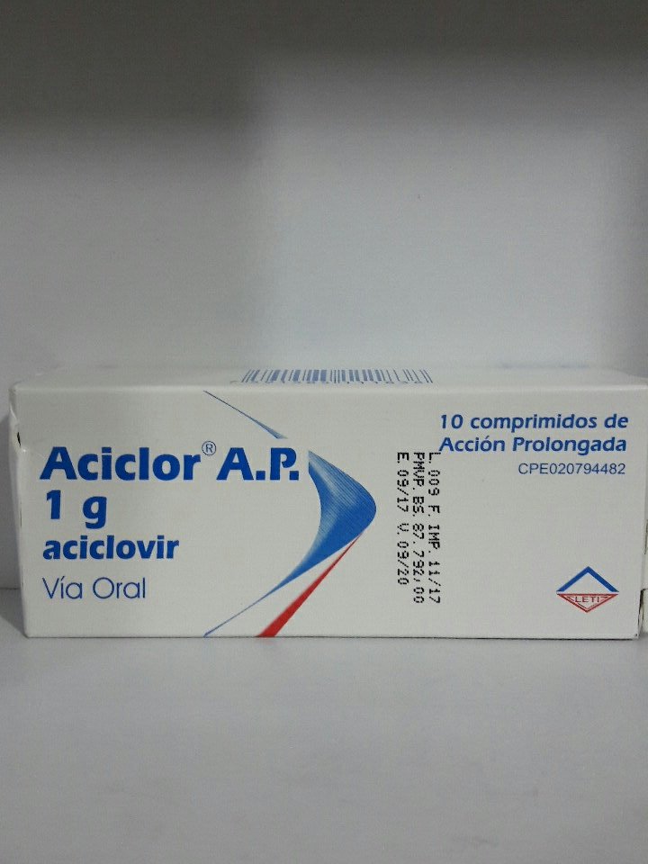 Aciclovir pastillas 1g