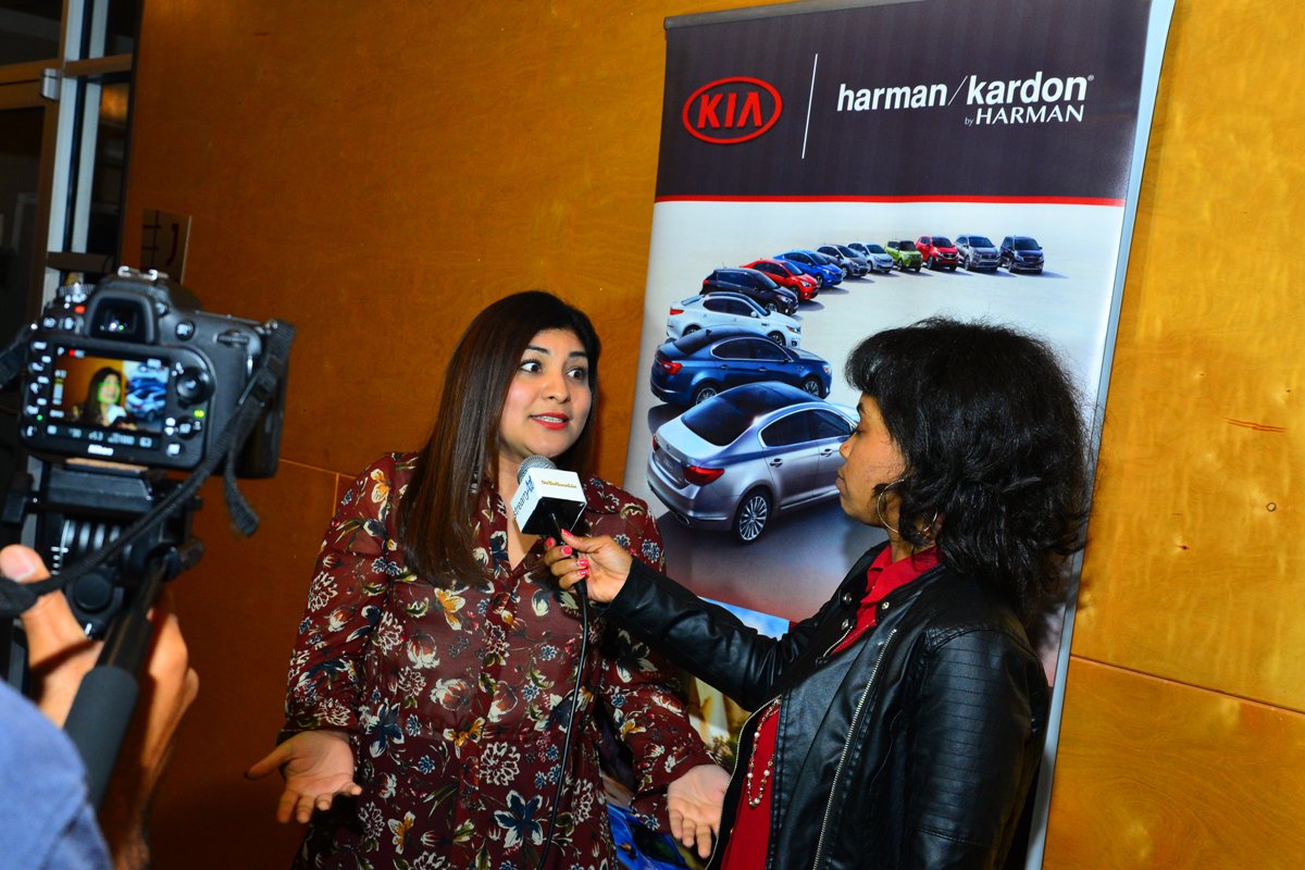 HarmanKardon's tweet image. Celebrating the power of music &amp;amp; sound at the #BeautifullyDriven launch event together with @Kim_Lachelle, @AfricaMiranda, and @Kia #HKxKIA