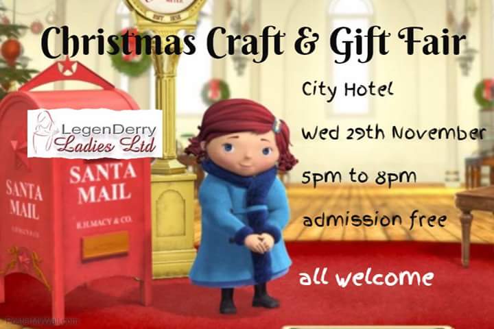 What’s on DS (@whatsonds) on Twitter photo <a href="/LegenDerryLady/">LegenDerryLadiesLtd</a> are holding their annual Christmas fair in <a href="/CityHotelNI/">City Hotel Derry</a> on Wed 29 Nov > bit.ly/2zGLnZP <a href="/LegenDerryLady/">LegenDerryLadiesLtd</a> are holding their annual Christmas fair in <a href="/CityHotelNI/">City Hotel Derry</a> on Wed 29 Nov > bit.ly/2zGLnZP