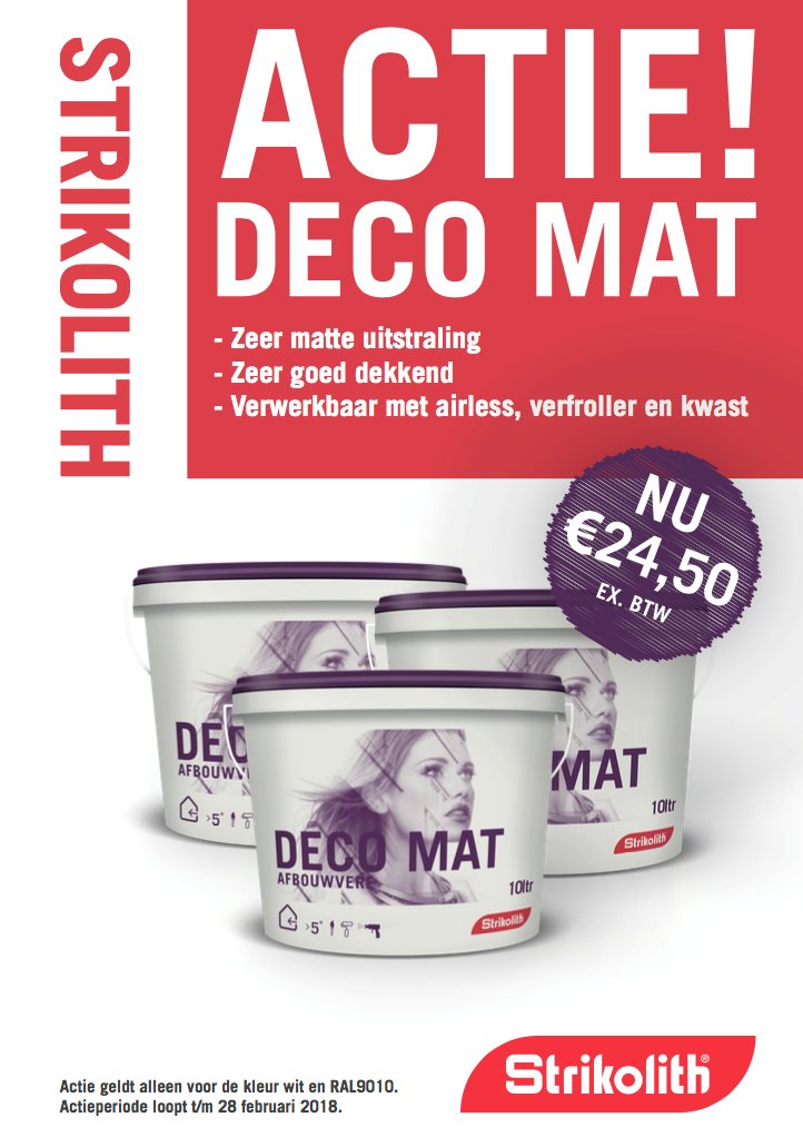 Strikolith's tweet photo. Strikolith Deco Mat voor €24,50! Vanaf 1 november is er een nieuwe #Strikolith Deco Mat actie! Meer informatie: https://t.co/S9hD8vTPuP https://t.co/B74F1J8ihV