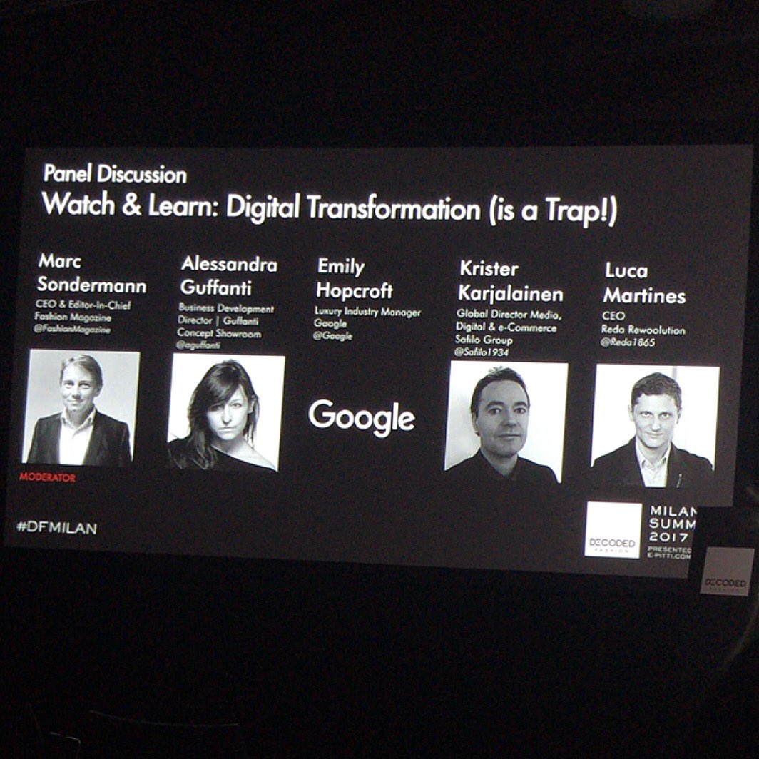 Oggi a lezione di moda, nuove vie digital e comprensione del futuro prossimo con <a href="/e_pitti/">e-PITTI.com</a> 🙌🏄🏽‍♀️🙌 #dfmilan #ellelive